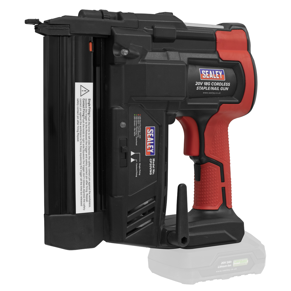 SV20 Series Cordless Nail/Staple Gun Kit 18G 20V - 2 Batteri