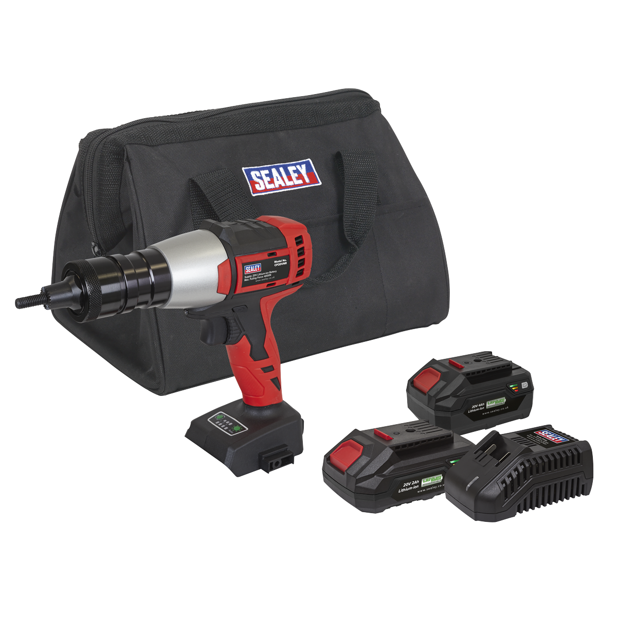 SV20 Series Brushless Cordless Nut Riveter 20V - 2 Batteries