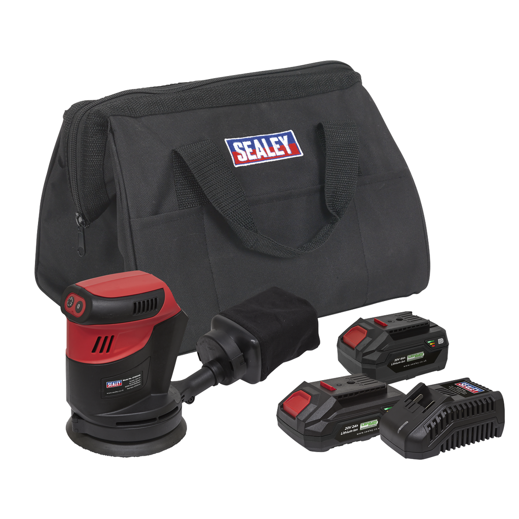 SV20 Series 125mm Cordless Orbital Palm Sander Kit 20V - 2 B