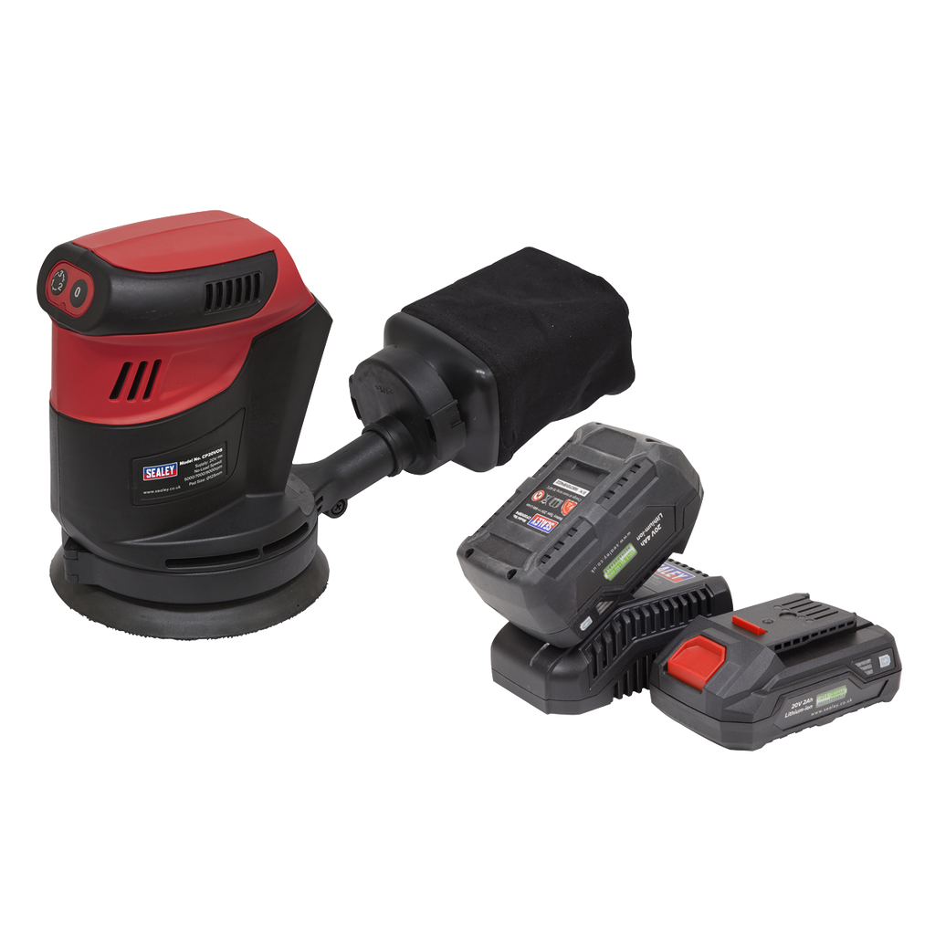 SV20 Series 125mm Cordless Orbital Palm Sander Kit 20V - 2 B