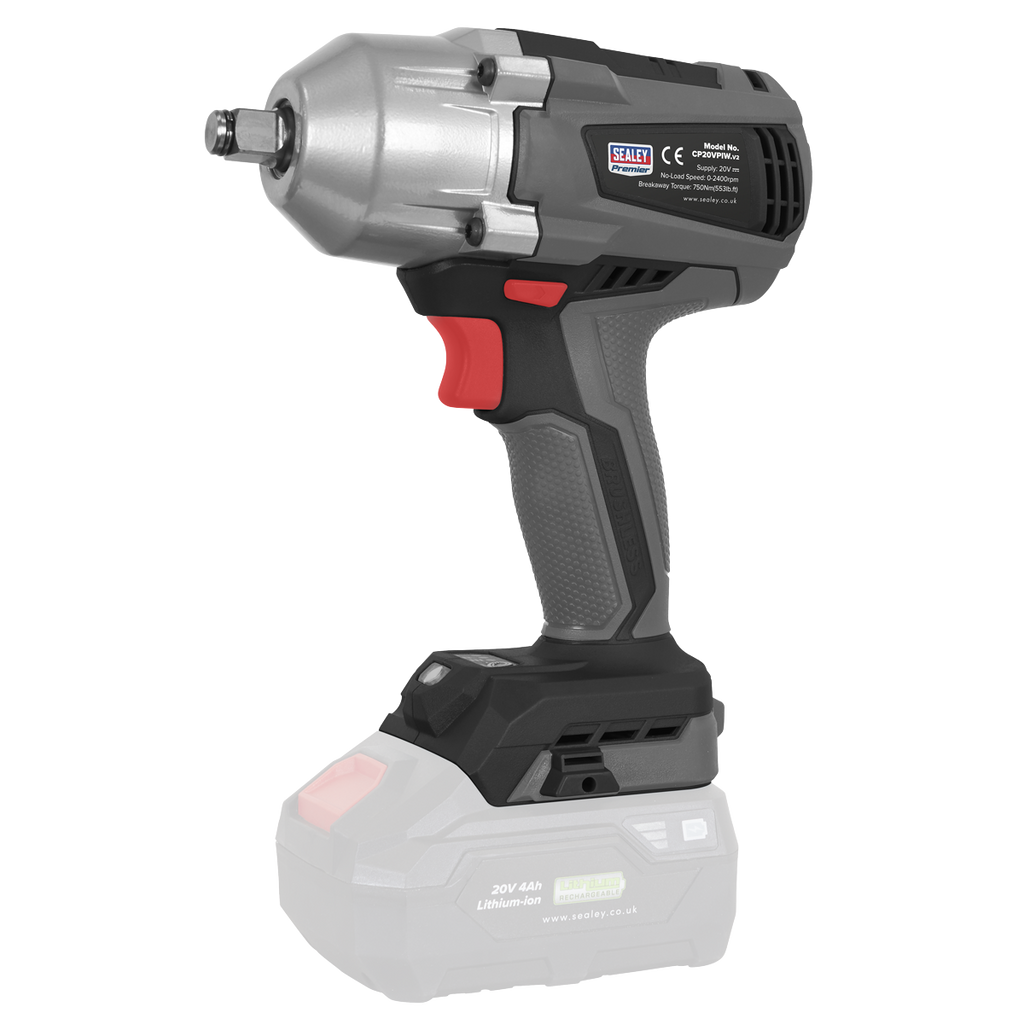 Premier SV20 Series 1/2"Sq Drive Brushless Cordless Impact W