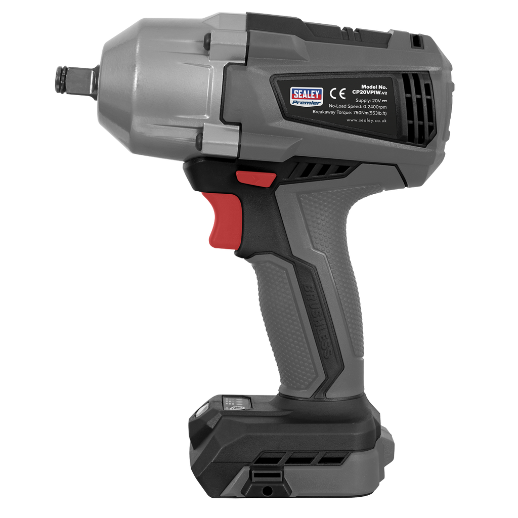 Premier SV20 Series 1/2"Sq Drive Brushless Cordless Impact W