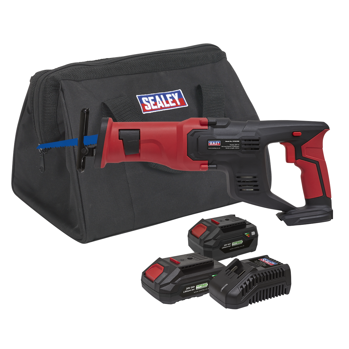 SV20 Series Cordless Reciprocating Saw 20V - 2 Batteries