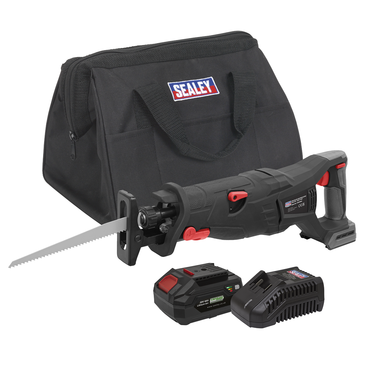 Premier SV20 Series Brushless Cordless Reciprocating Saw 20V 4Ah Kit
