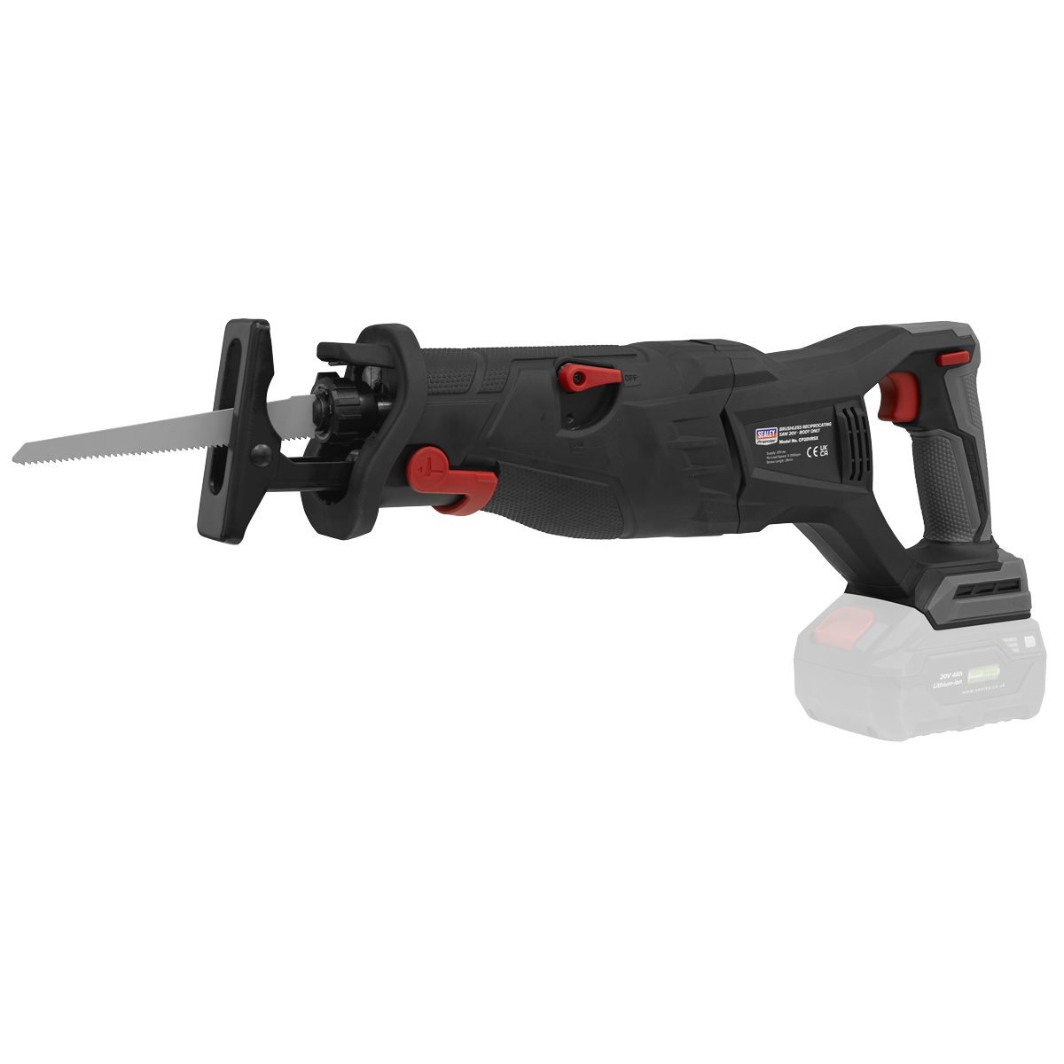 Premier SV20 Series Brushless Cordless Reciprocating Saw 20V 4Ah Kit - 2 Batteries