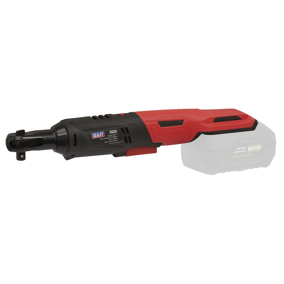 SV20 Series 3/8"Sq Drive Ratchet Wrench 60Nm 20V - Body Only