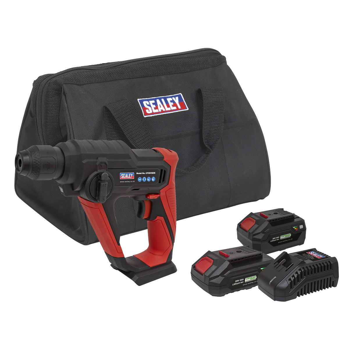 SV20 Series SDS Plus Cordless Rotary Hammer Drill Kit 20V - 2 Batteries