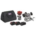 SV20 Series Cordless Trimming Router Kit 20V 4Ah - 2 Batteries