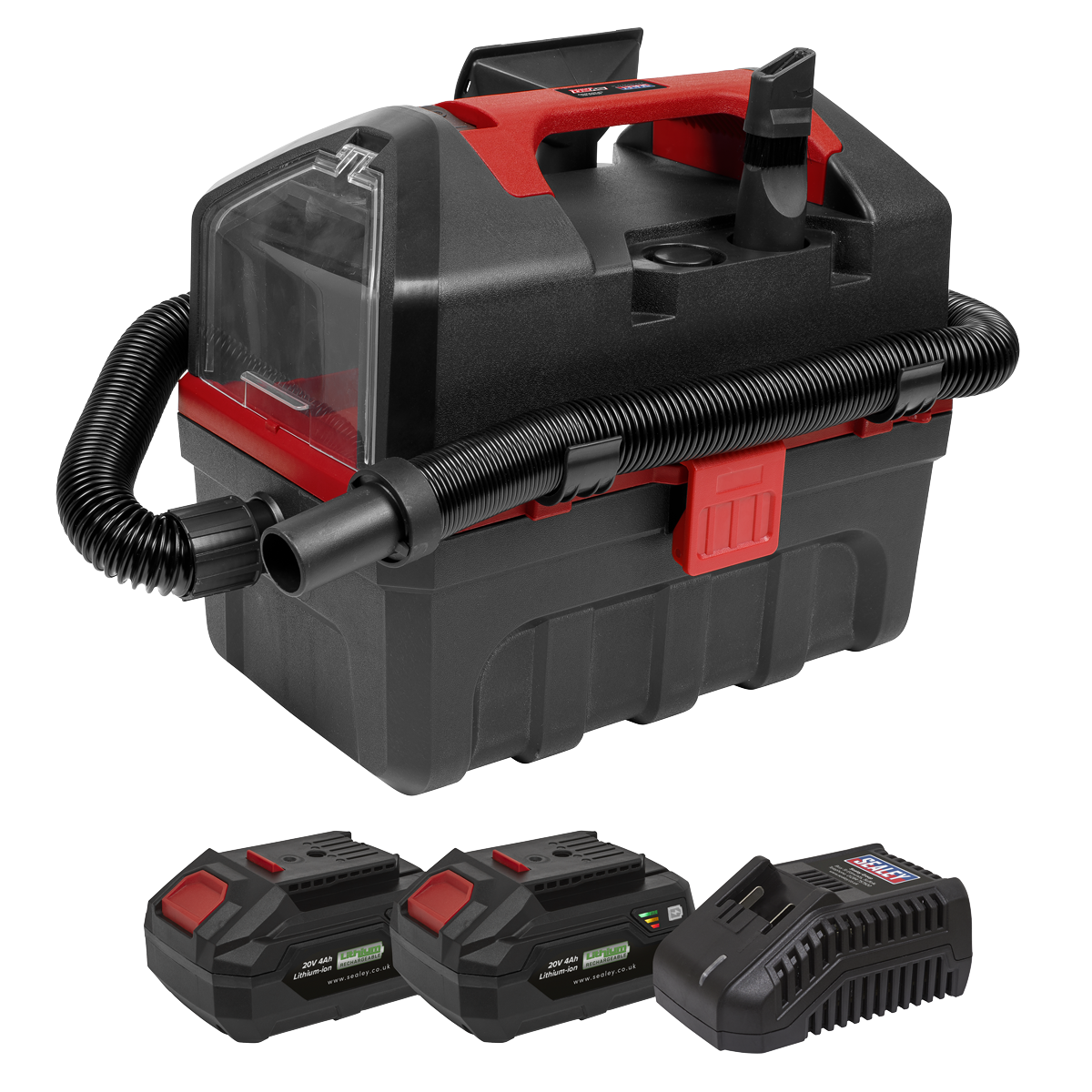 SV20 Series 10L Cordless Wet & Dry Vacuum Kit 20V 4Ah - 2 Batteries