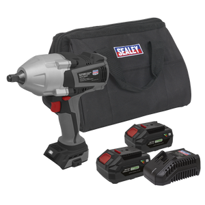 Premier SV20 Series Cordless Impact Wrench Kit 20V 4Ah - 2 Batteries