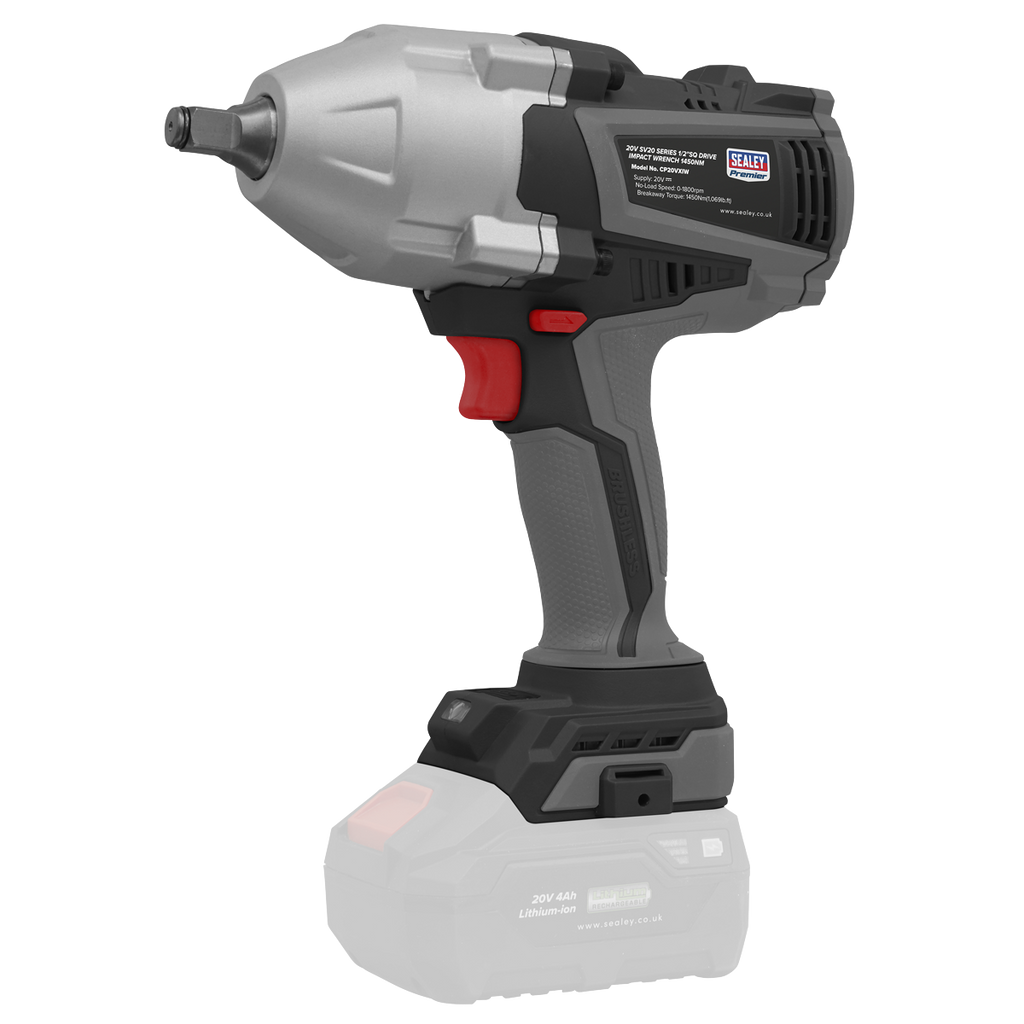 Premier SV20 Series Cordless Impact Wrench Kit 20V 4Ah - 2 Batteries