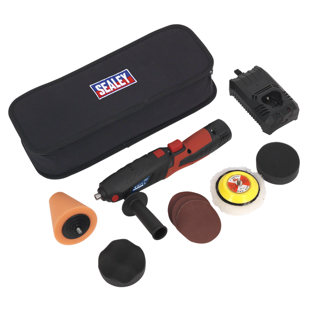 Cordless Mini Sander/Polisher Kit 75mm 12V