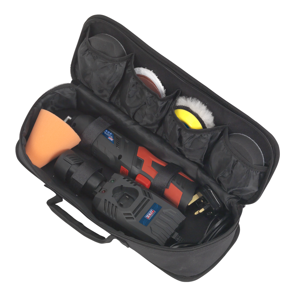 Cordless Mini Sander/Polisher Kit 75mm 12V