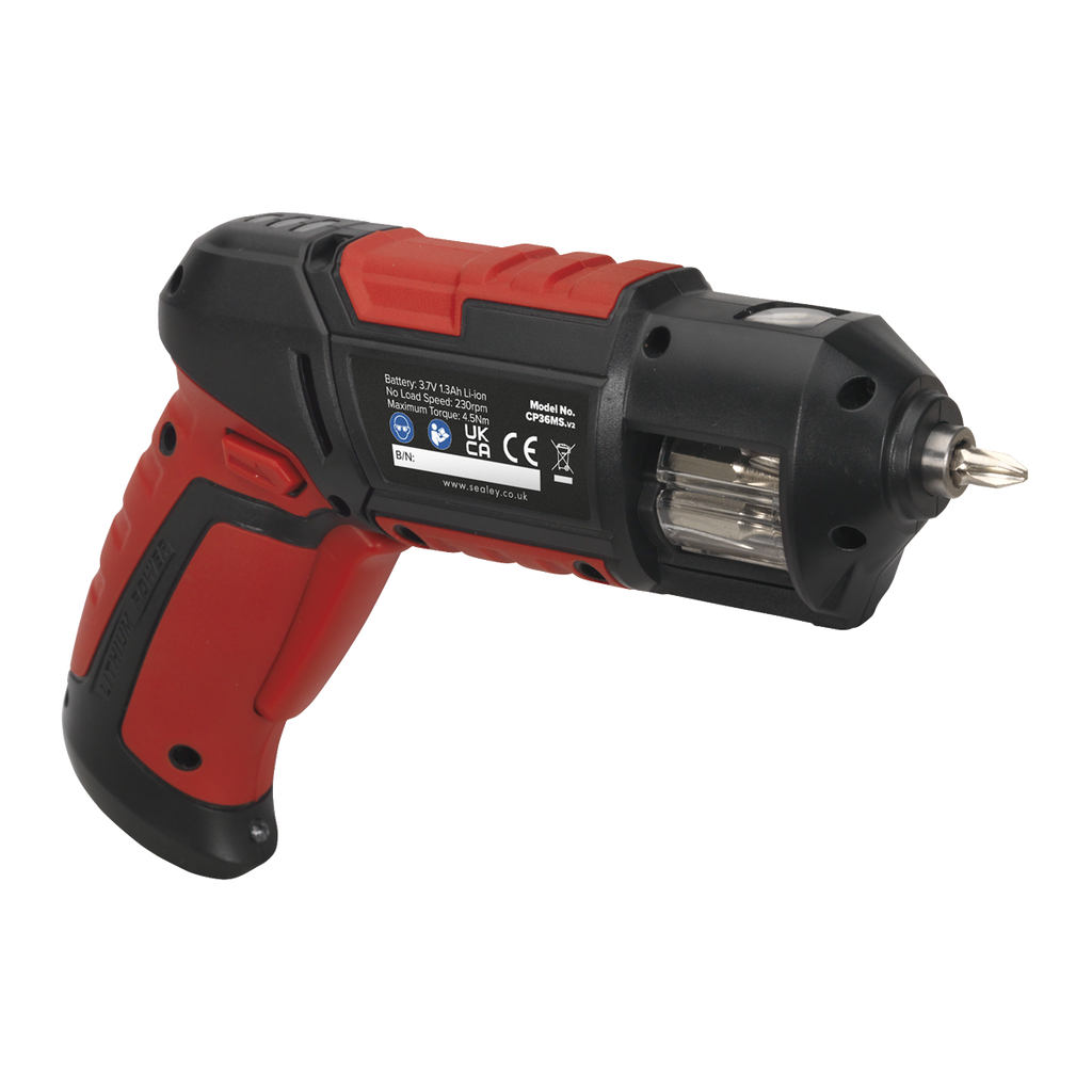 Cordless Quick Select Screwdriver 3.7V 14pc
