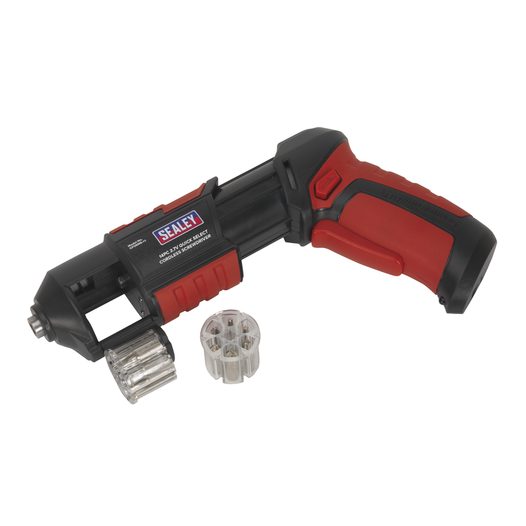 Cordless Quick Select Screwdriver 3.7V 14pc