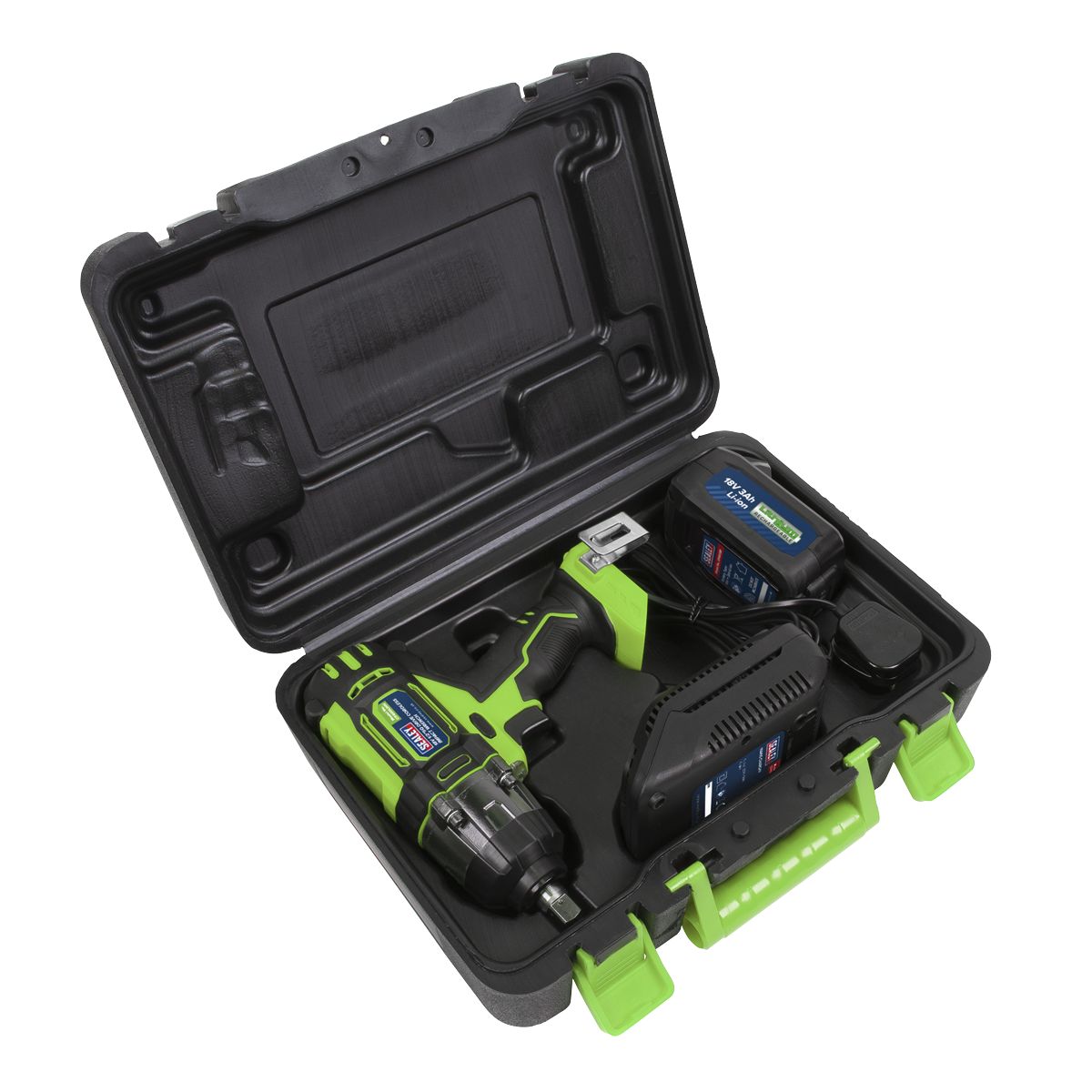 1/2"Sq Drive Hi-Vis Cordless Impact Wrench 18V 3Ah