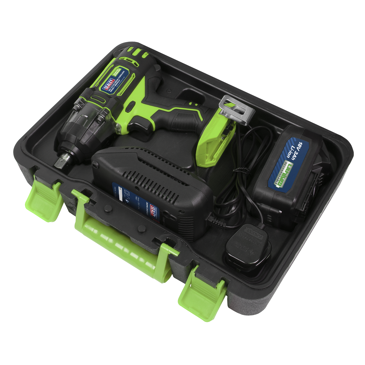 1/2"Sq Drive Hi-Vis Cordless Impact Wrench 18V 3Ah