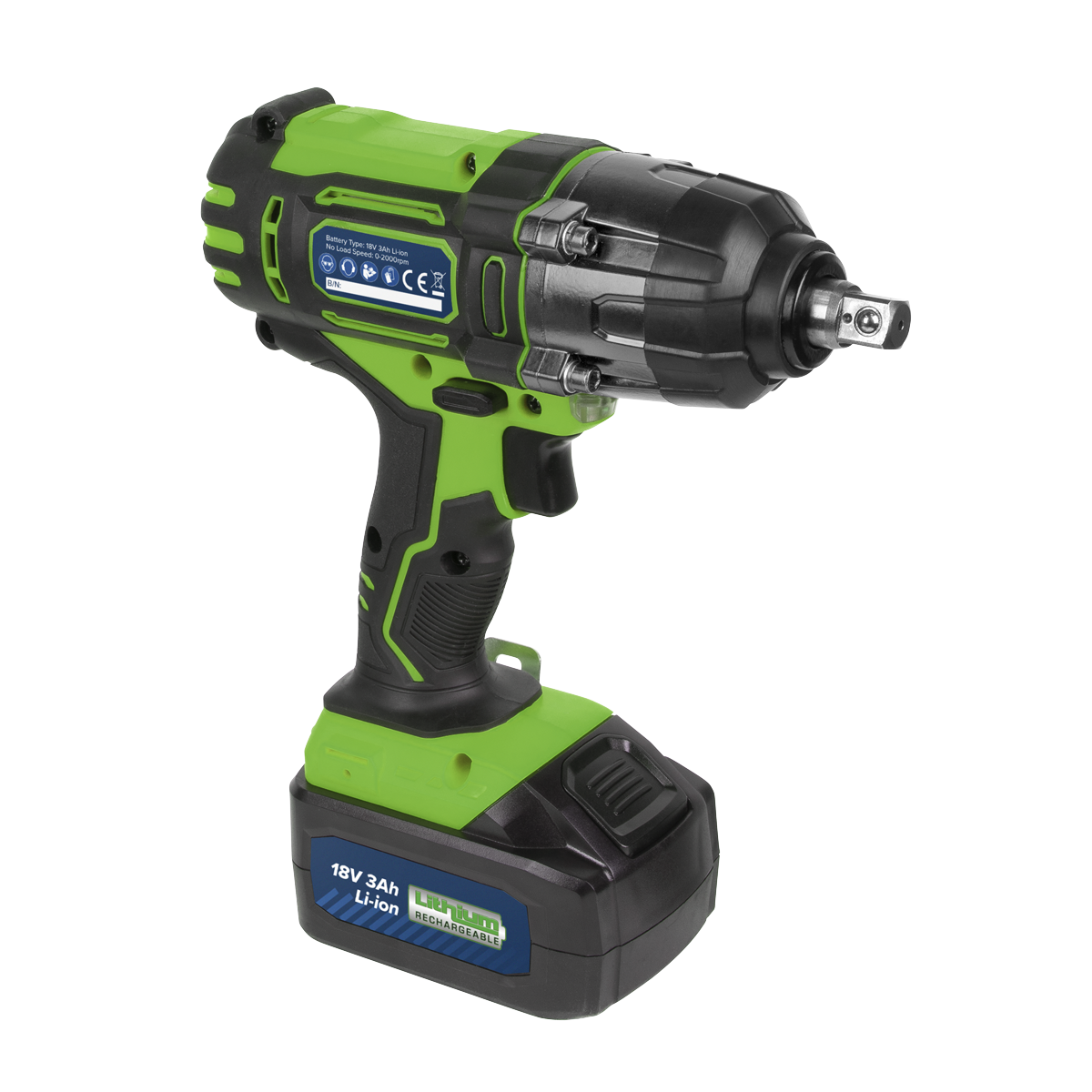 Low Profile Trolley Jack & Impact Wrench Combo, Green (2001LEHVCOMBO)