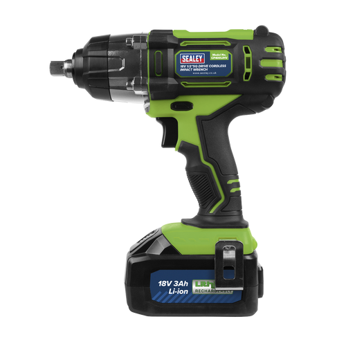 1/2"Sq Drive Hi-Vis Cordless Impact Wrench 18V 3Ah