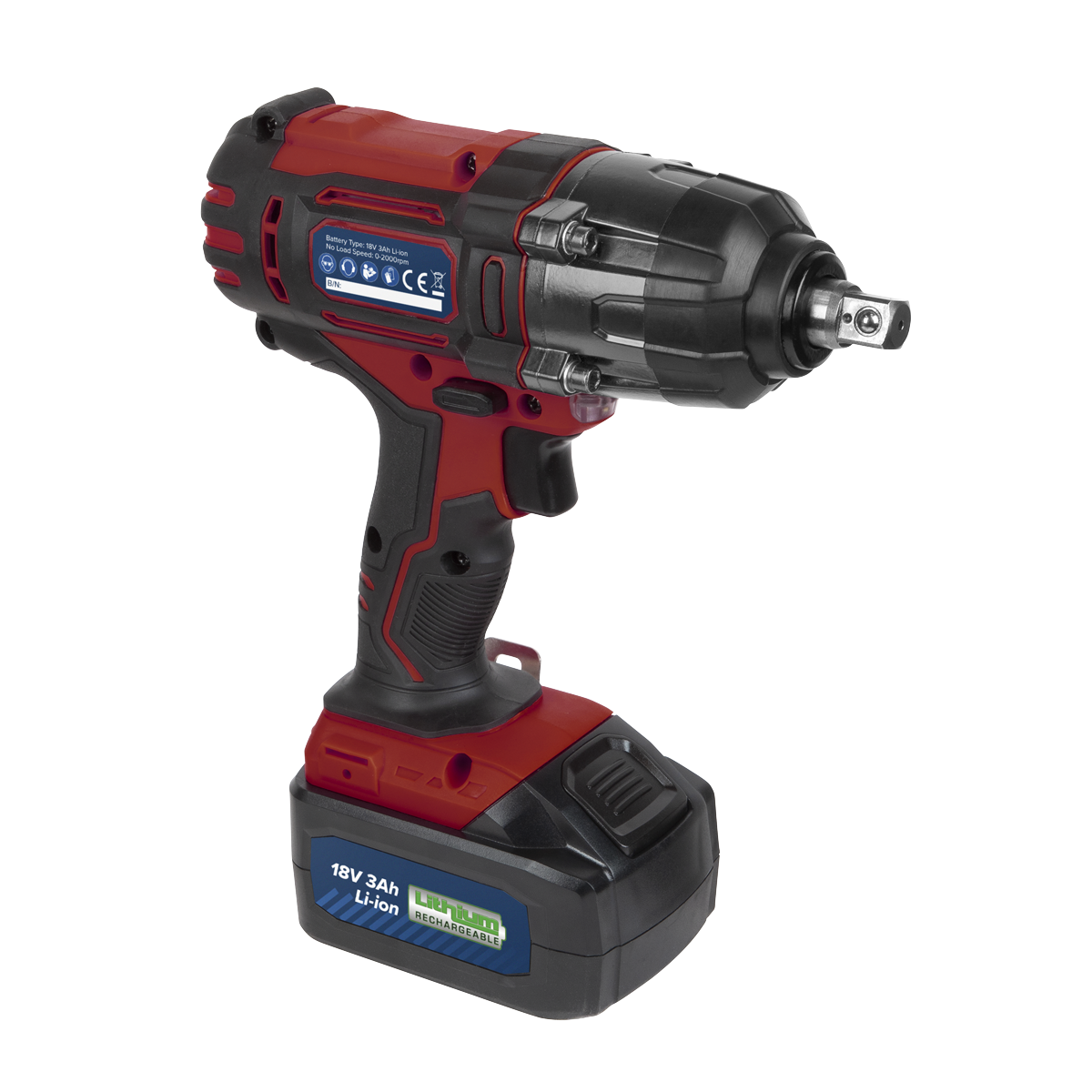 Low Profile Trolley Jack & Impact Wrench Combo, Red (2001LERECOMBO)