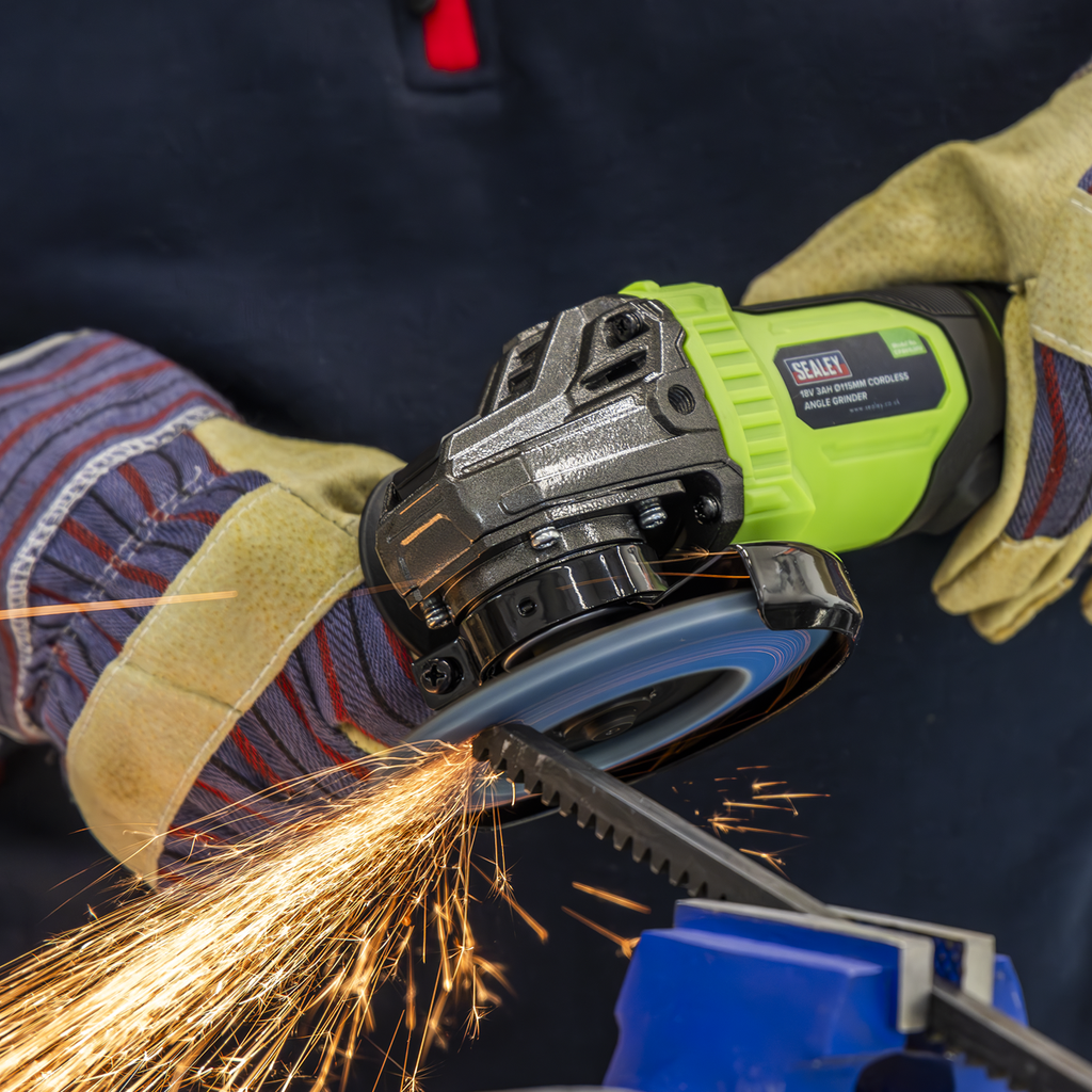 115mm Cordless Angle Grinder 18V 3Ah - Green