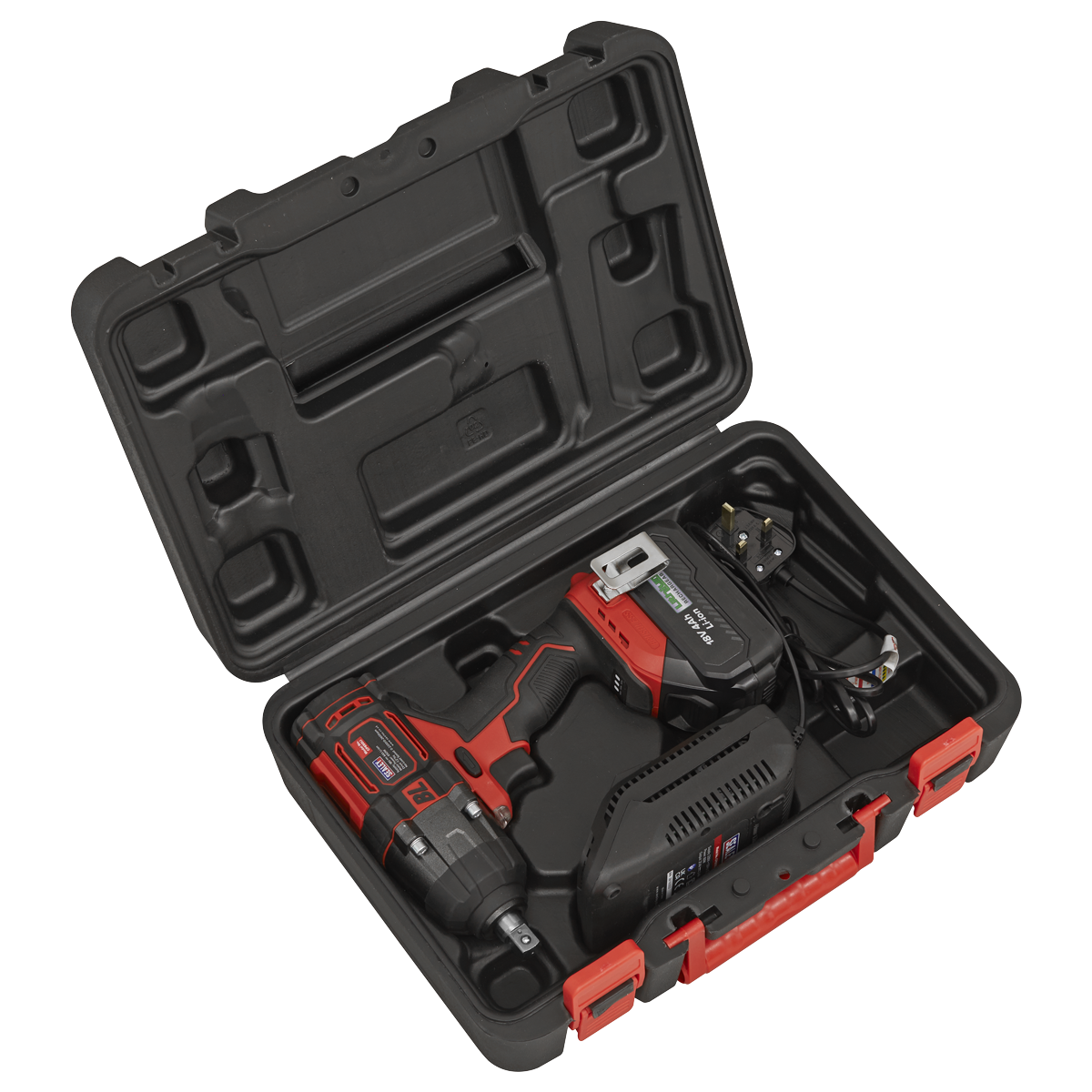 1/2"Sq Drive Cordless Brushless Impact Wrench 18V 4Ah