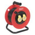 25m Heavy-Duty Cable Reel with Thermal Trip 2 x 110V