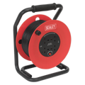 50m Heavy-Duty Cable Reel with Thermal Trip 4 x 230V