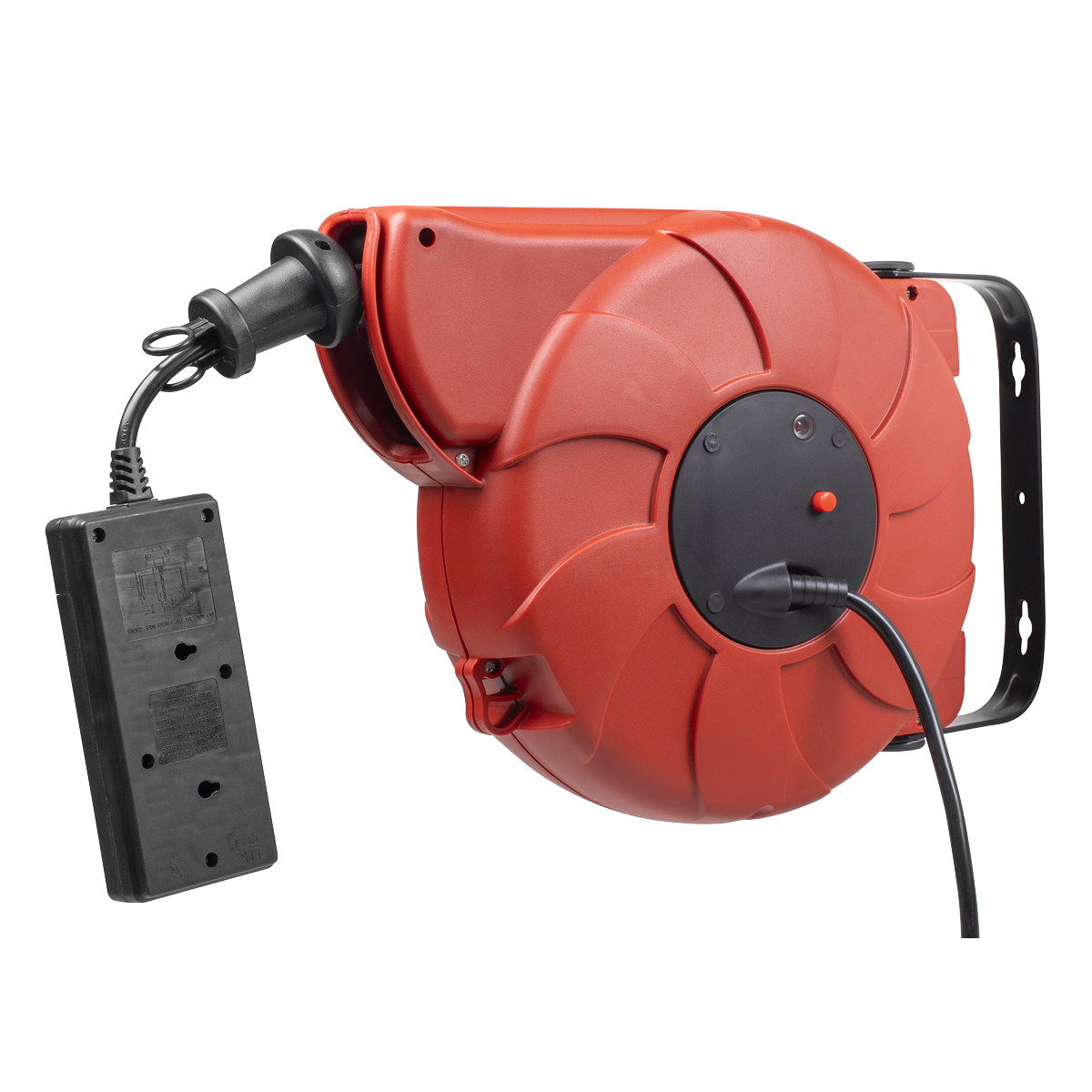 Cable Reel System Retractable 10m 2 x 230V Socket