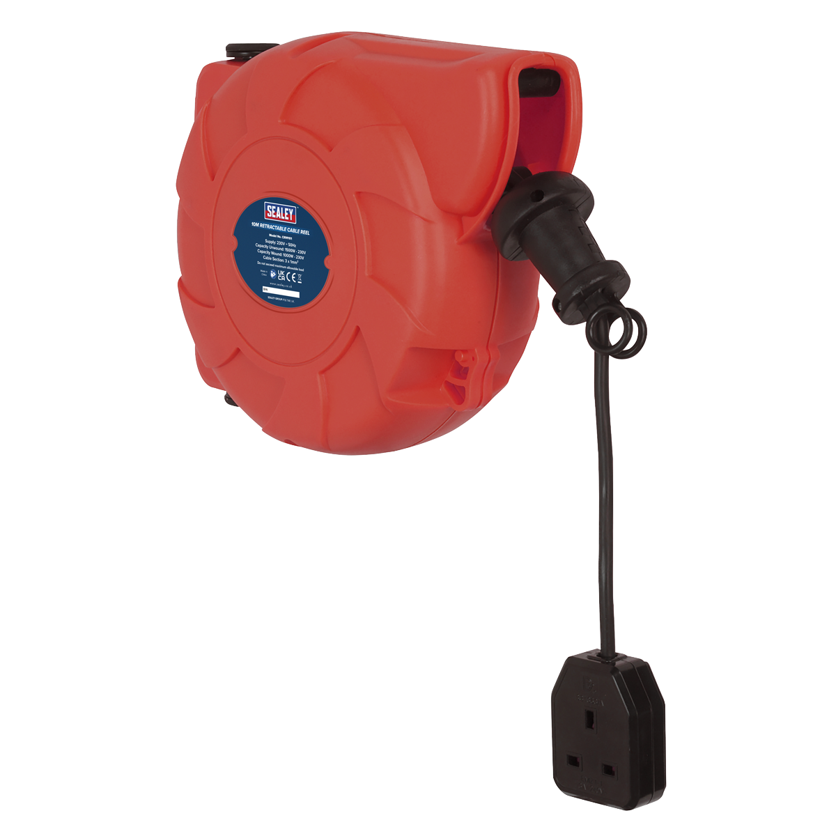 10m Retractable Cable Reel System 1 x 230V