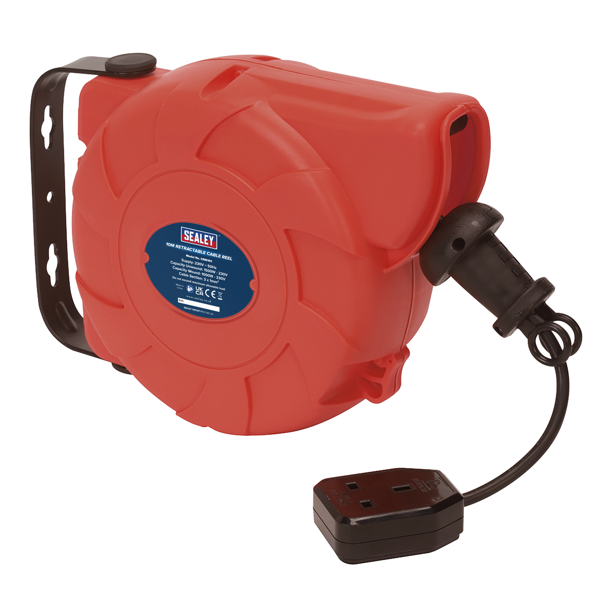 10m Retractable Cable Reel System 1 x 230V