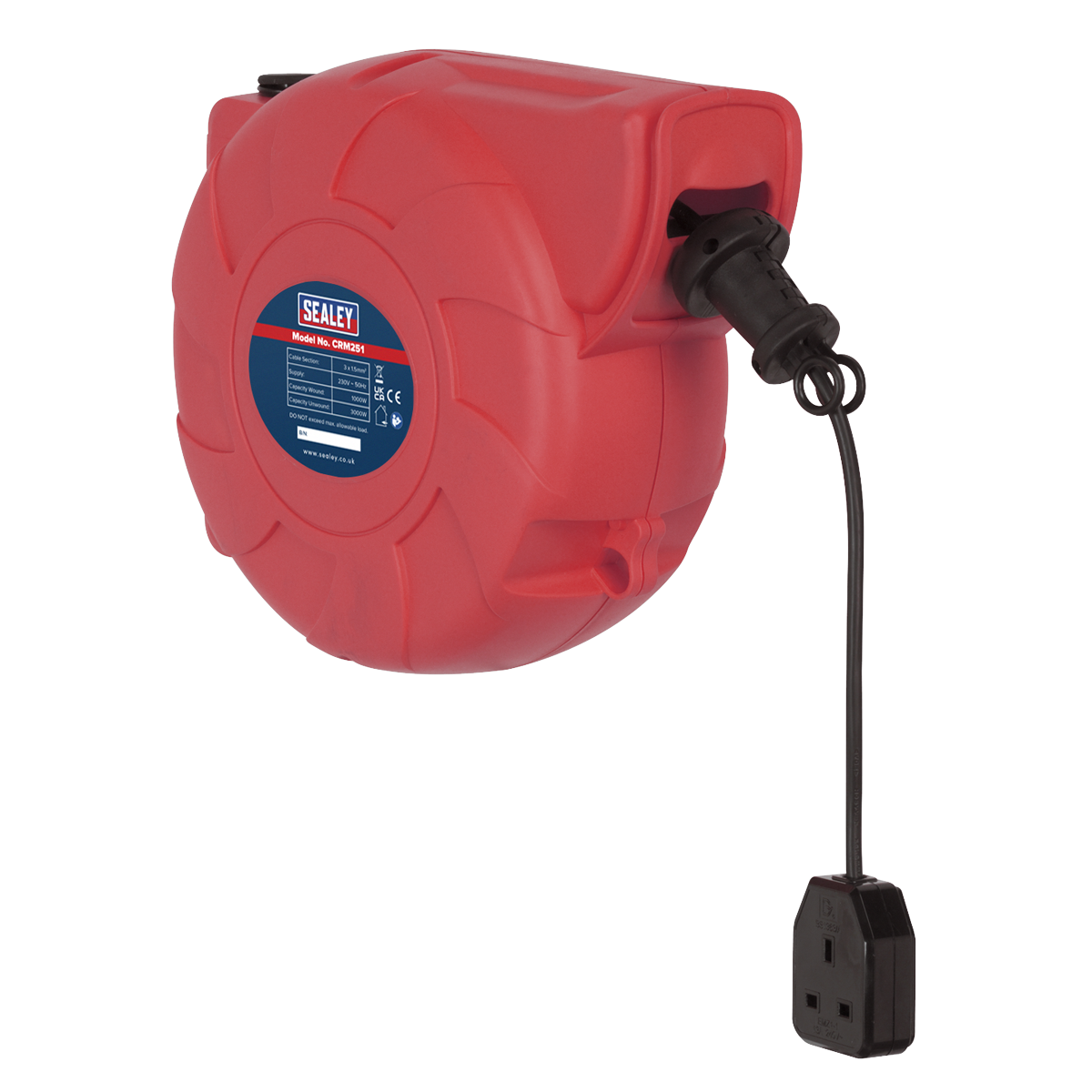 25m Retractable Cable Reel System 1 x 230V