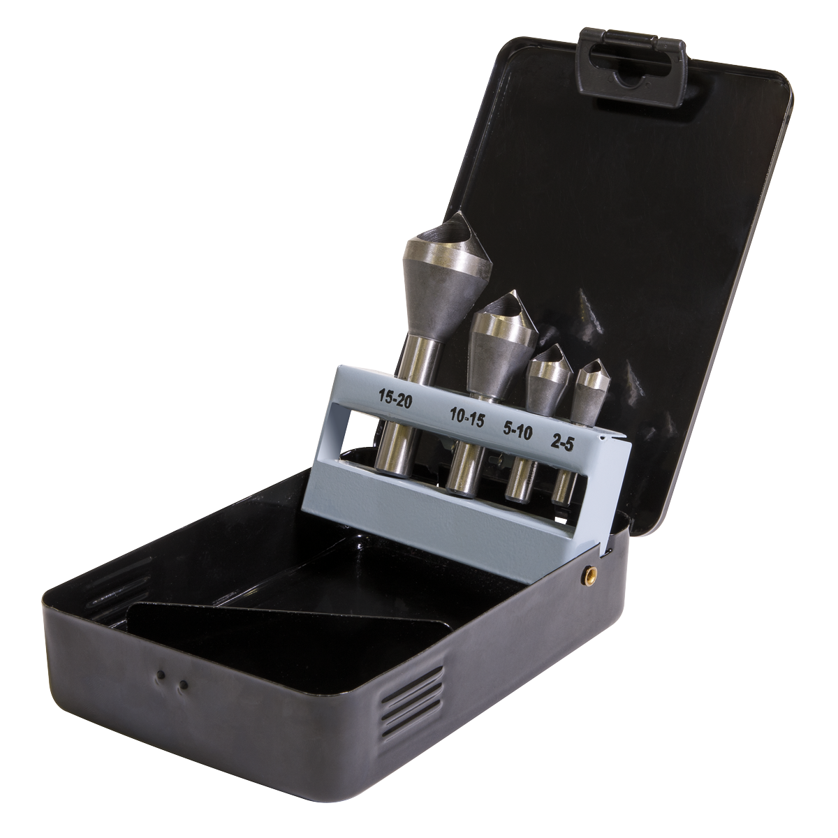 90° Slotted Deburring Countersink Drill Bit Set 4pc