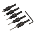 Countersink Drill Bit Set 5pc