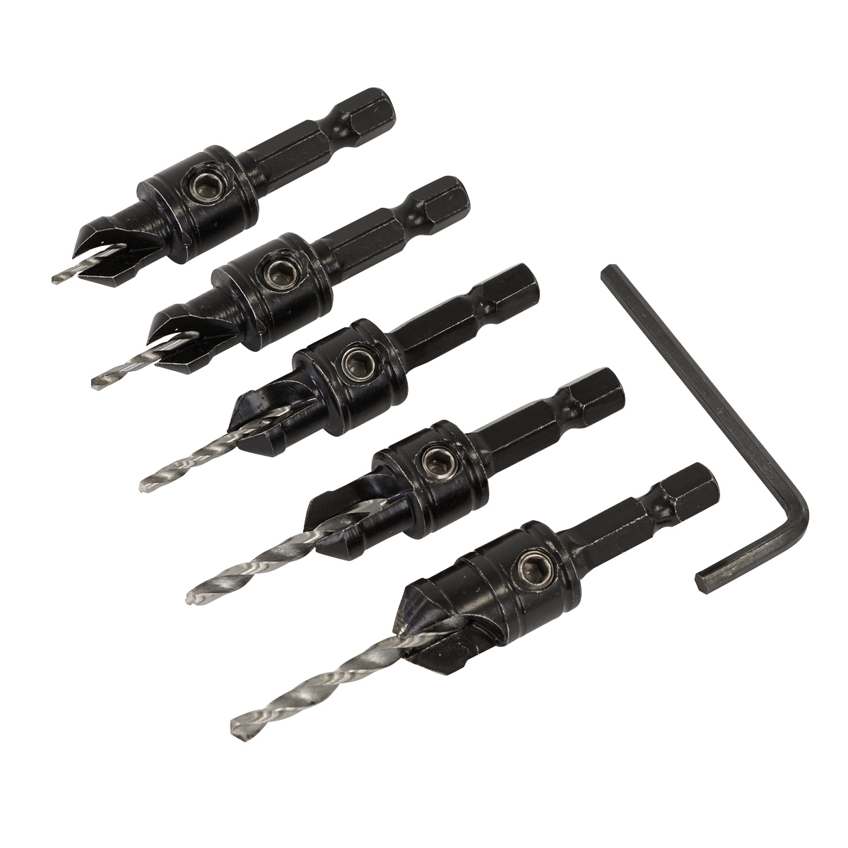 Countersink Drill Bit Set 5pc