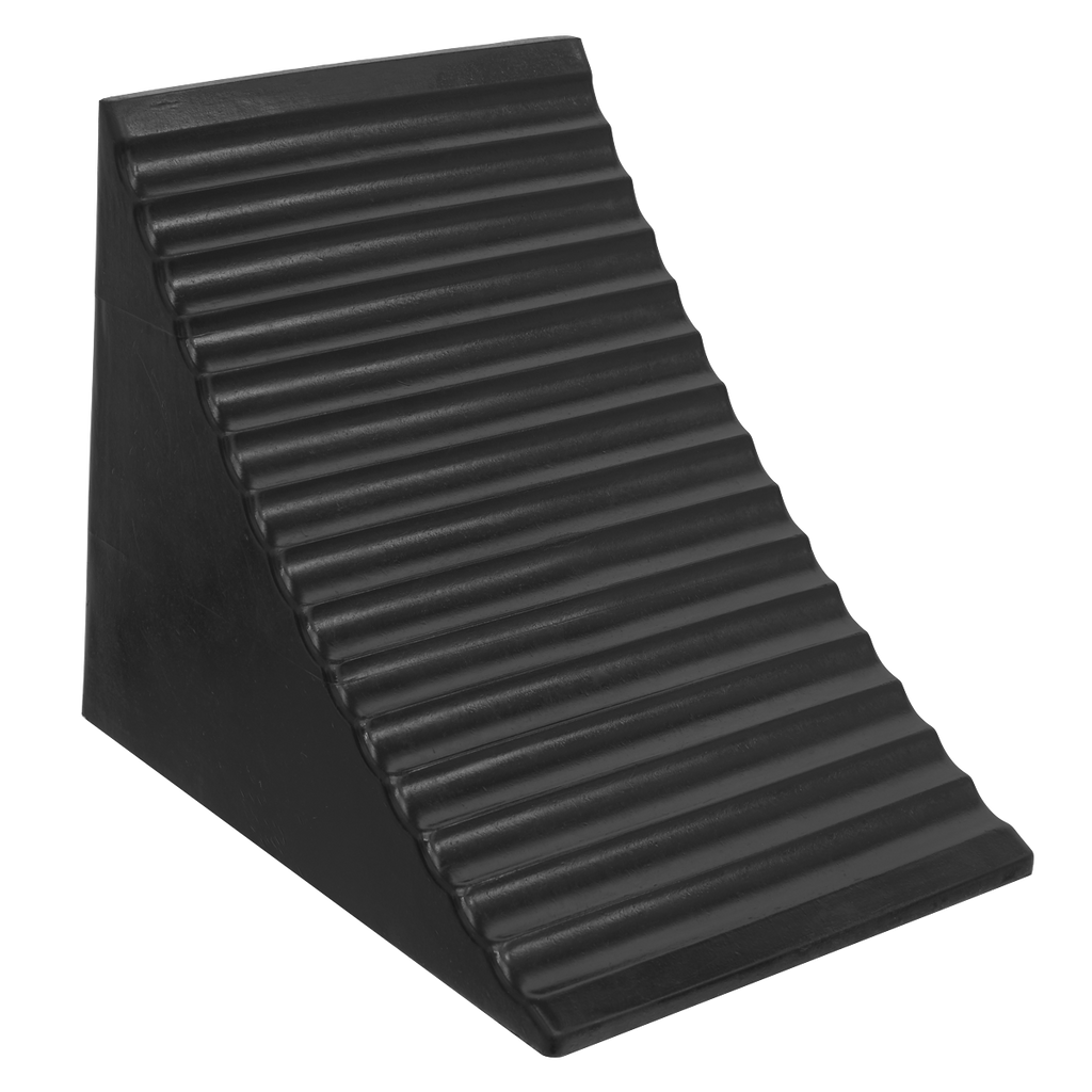 Heavy-Duty Rubber Wheel Chock, Single (CWC01)