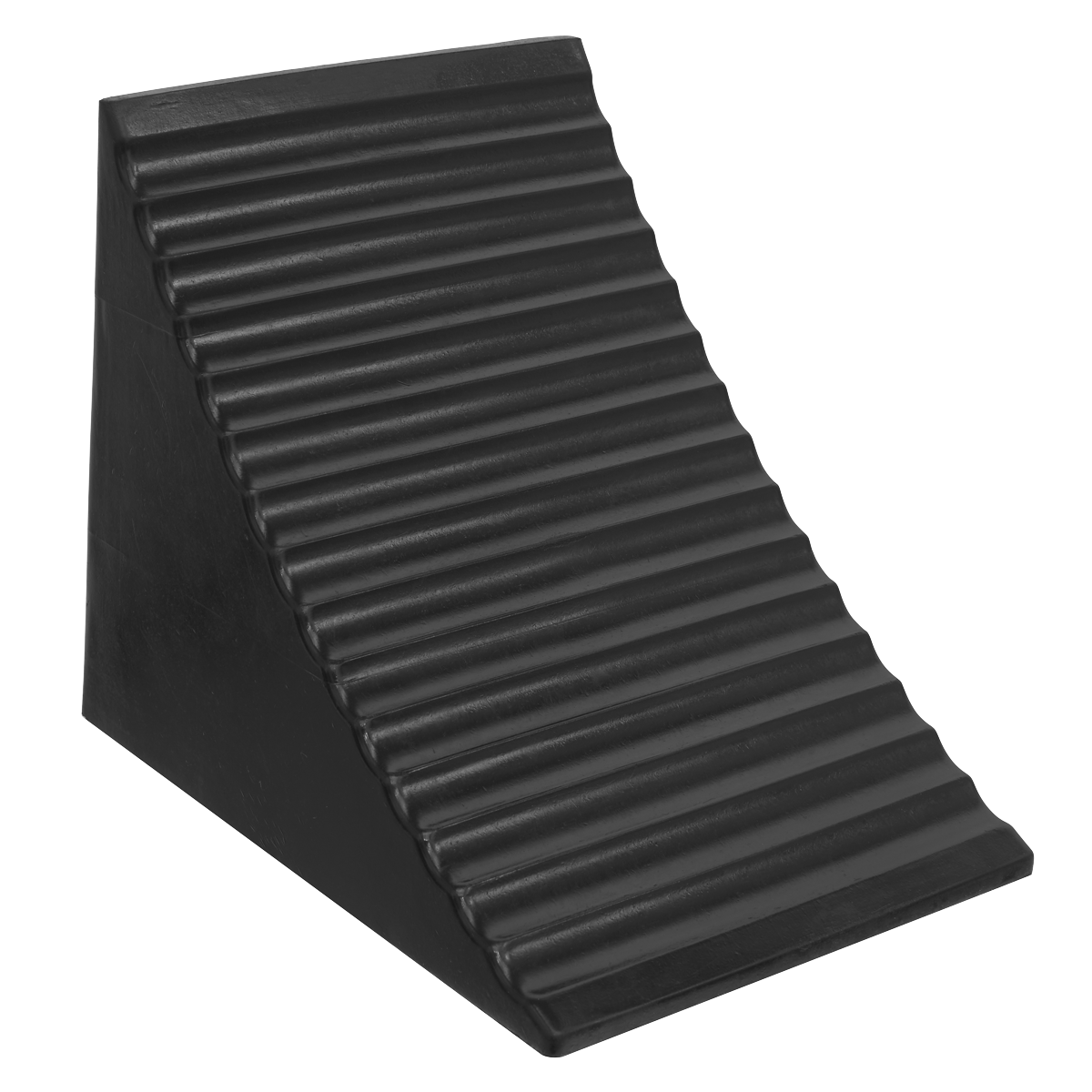 Heavy-Duty Rubber Wheel Chock, Single (CWC01)