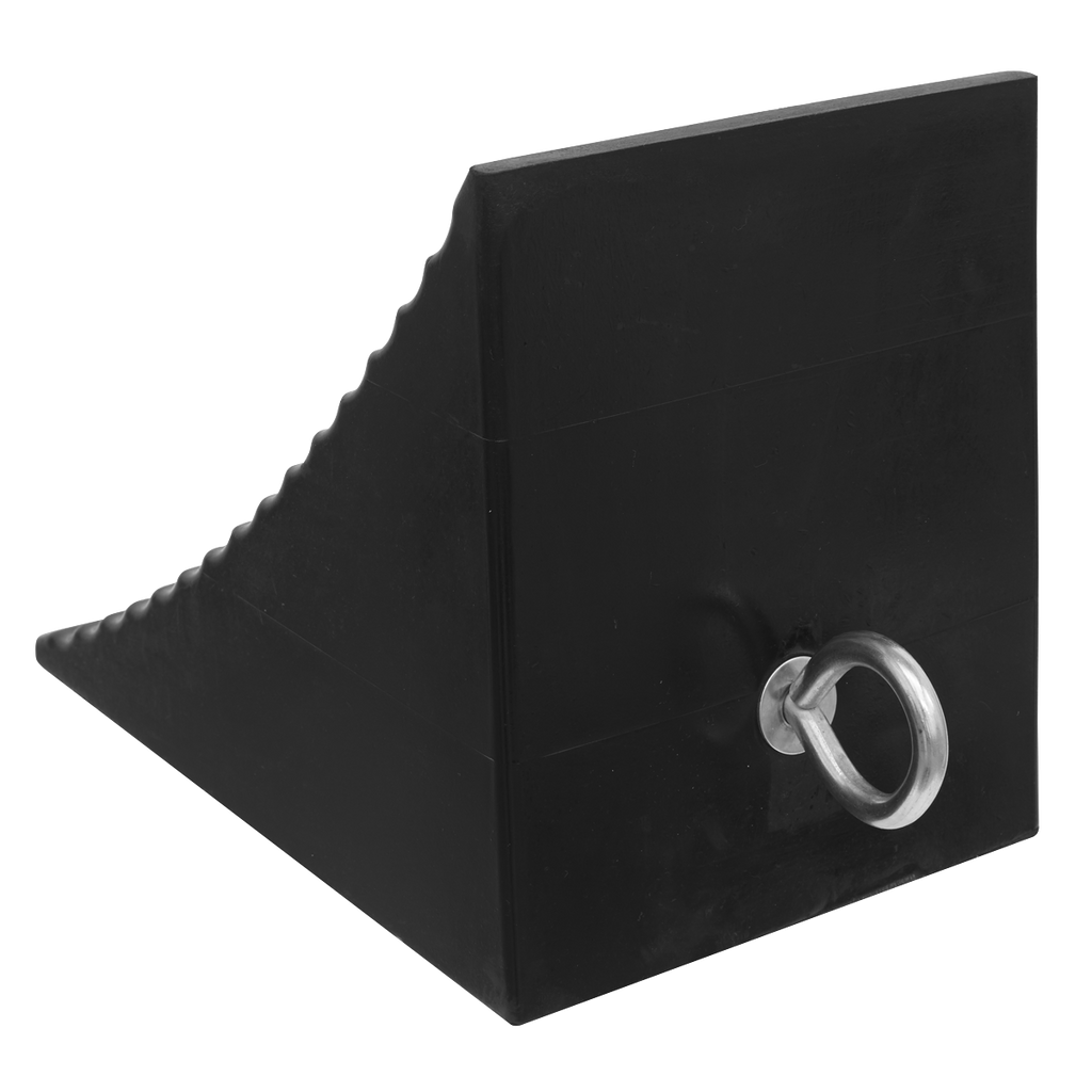 Heavy-Duty Rubber Wheel Chock, Single (CWC01)