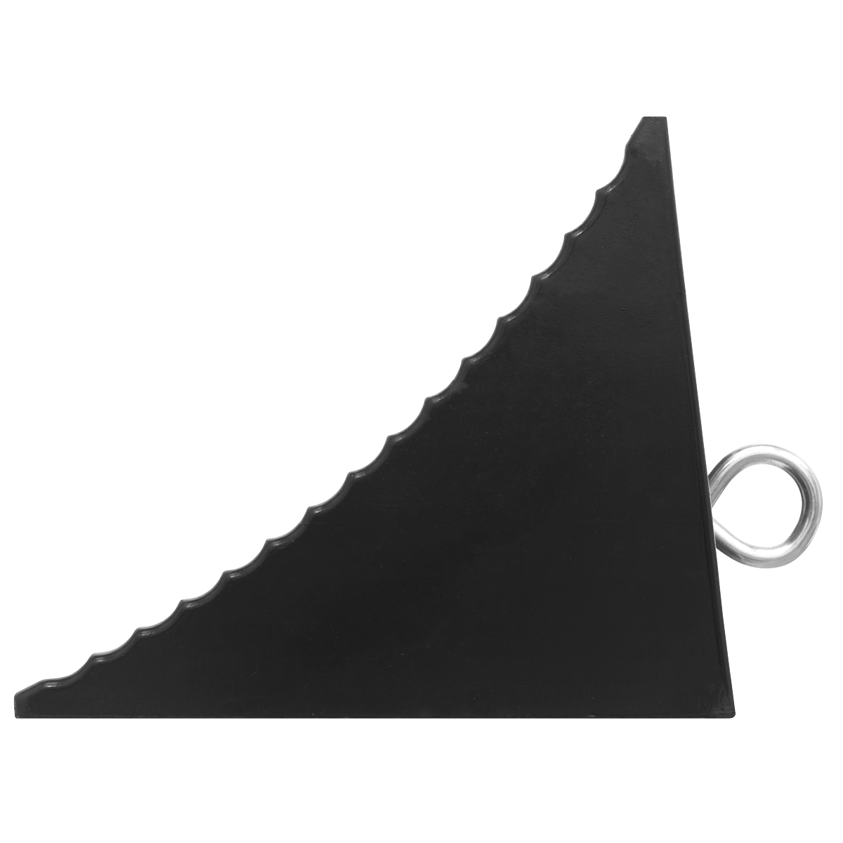 Heavy-Duty Rubber Wheel Chock, Single (CWC01)
