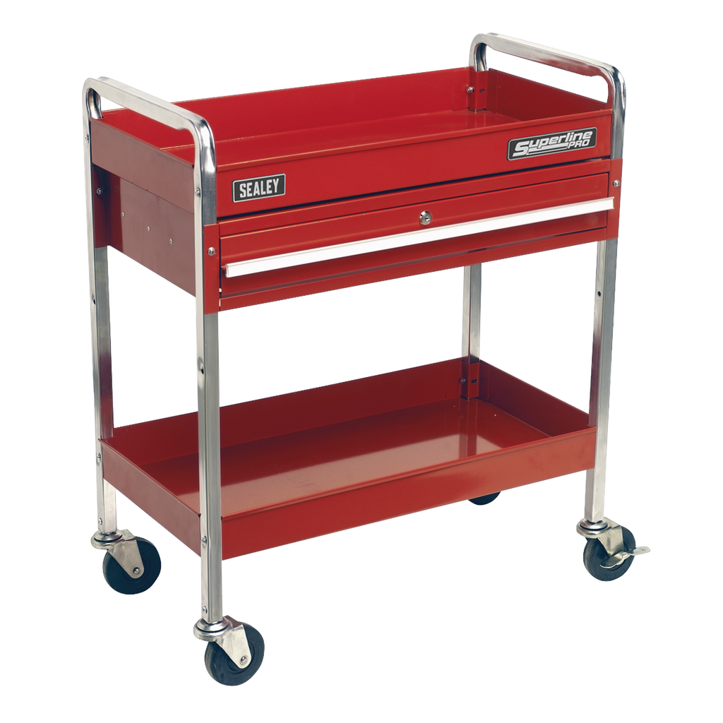 Superline PRO® Heavy-Duty Workshop Trolley with Drawer, 2-Level (CX101D)