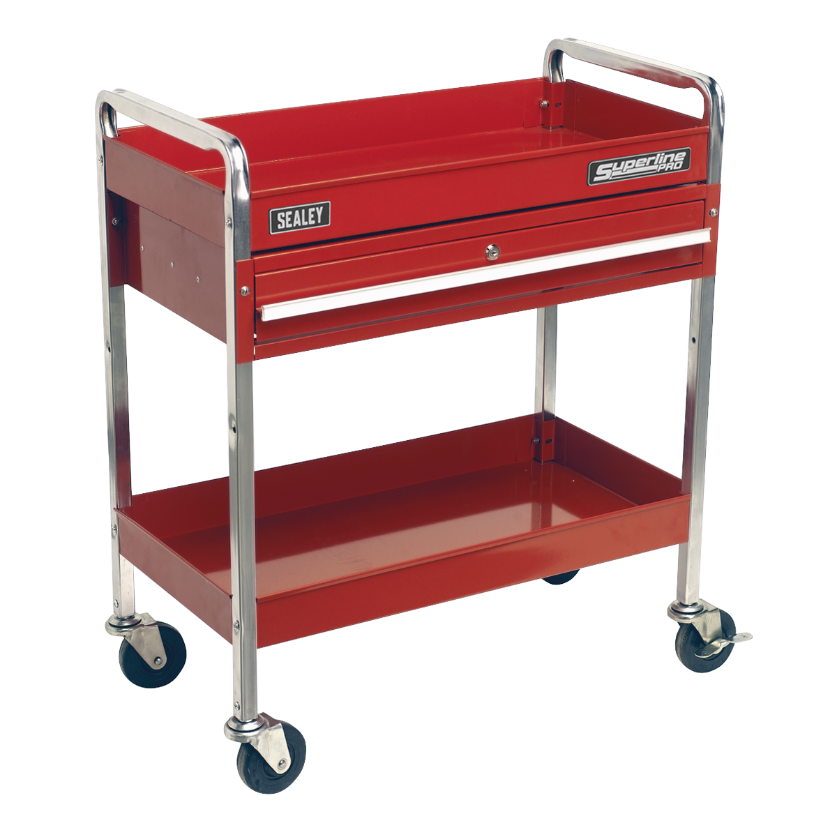 Superline PRO® Heavy-Duty Trolley with Lockable Drawer 2-Level