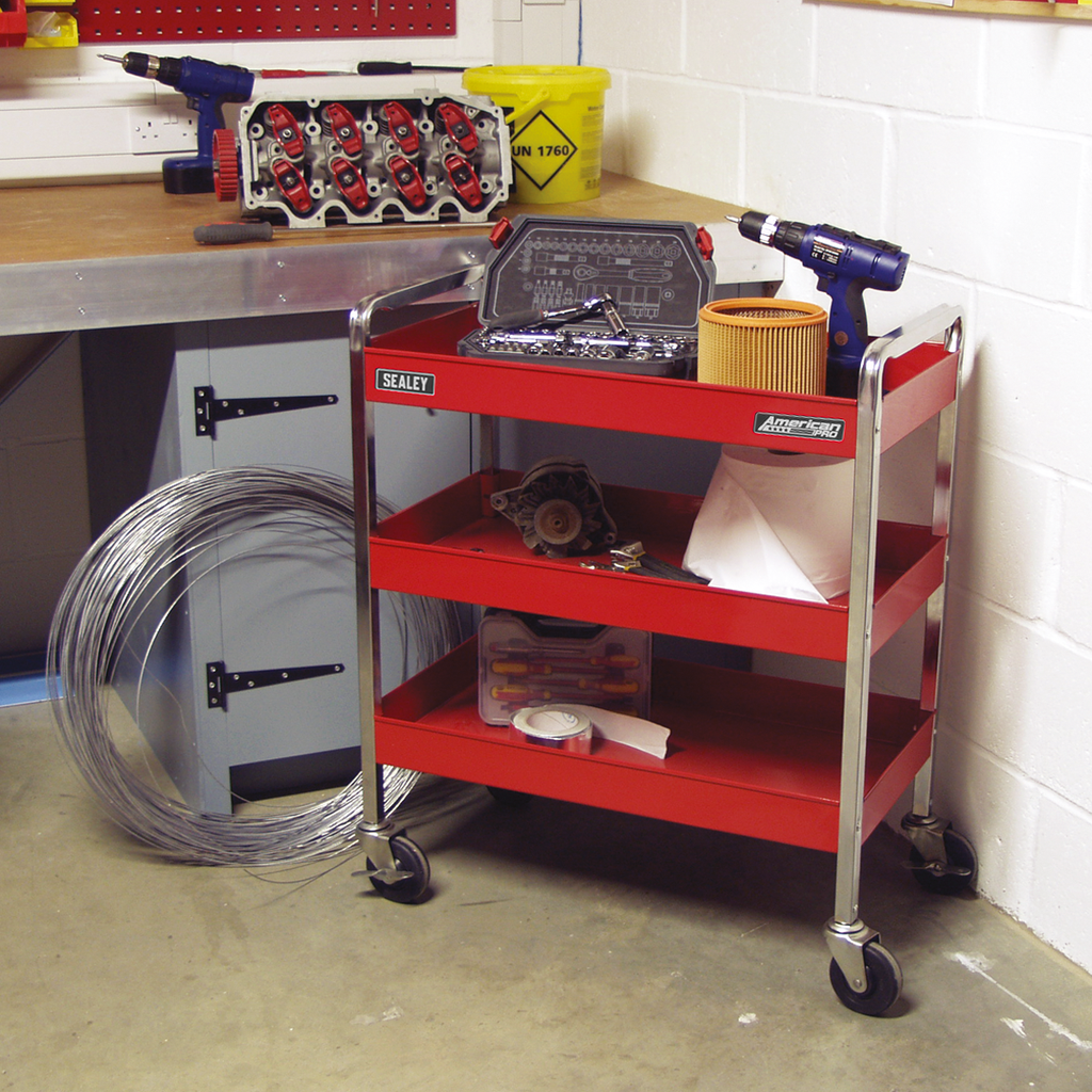 American PRO® Heavy-Duty Workshop Trolley, 3-Level (CX103)