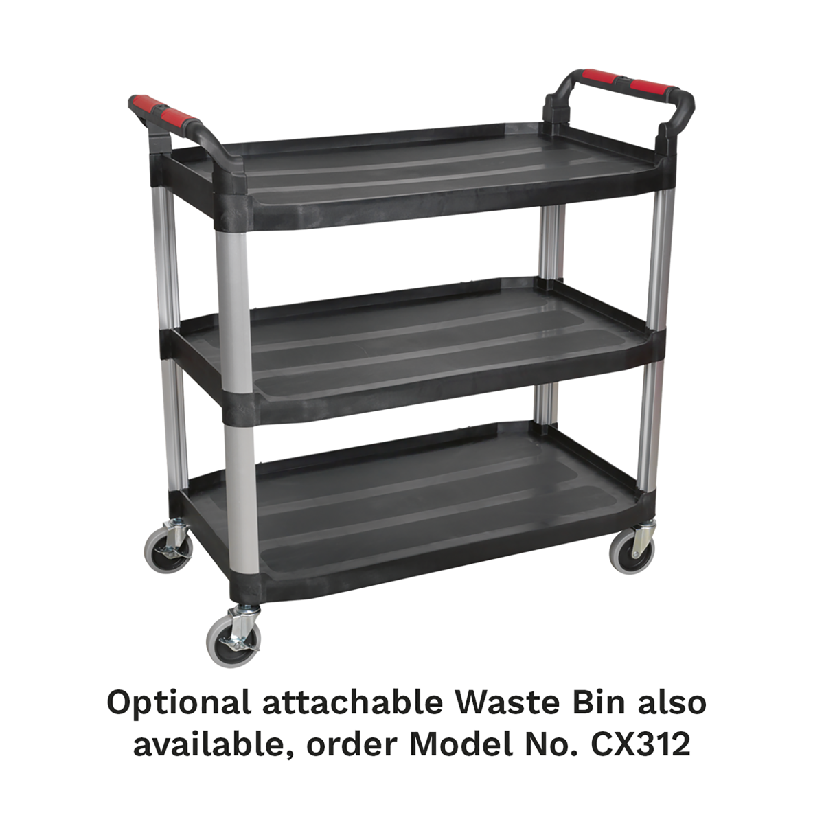 Composite Workshop Trolley 3-Level/3 Wall