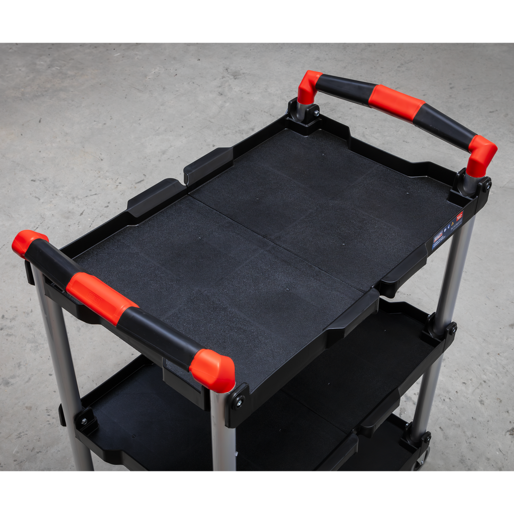 Folding Composite Workshop Trolley, 3-Level (CX314)