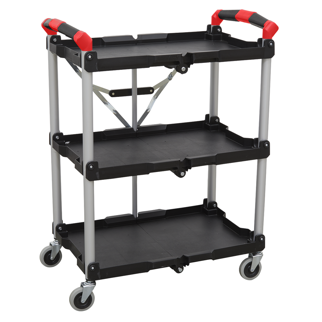 Folding Composite Workshop Trolley, 3-Level (CX314)