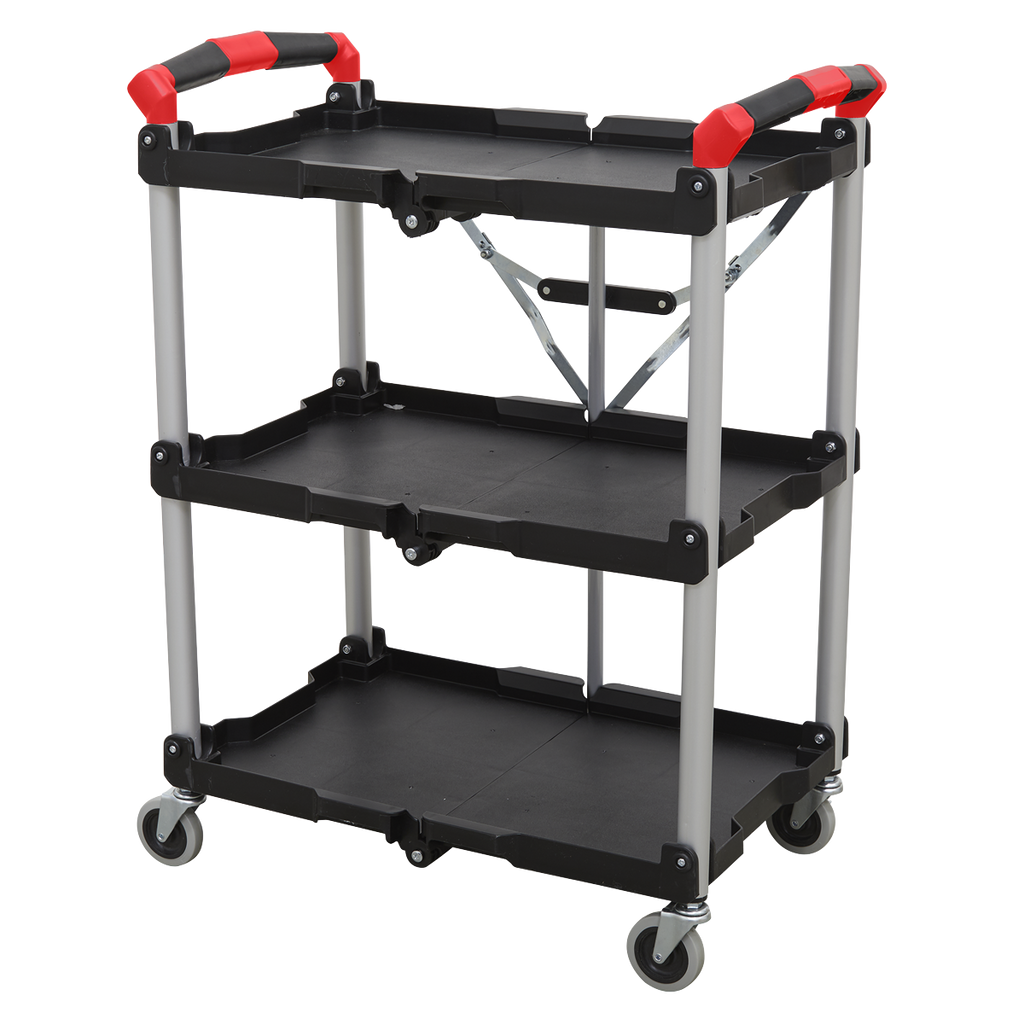 Folding Composite Workshop Trolley, 3-Level (CX314)