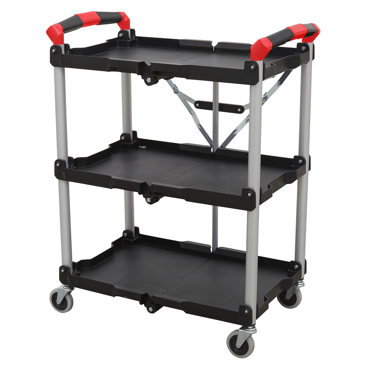 Folding Workshop Trolley 3-Level