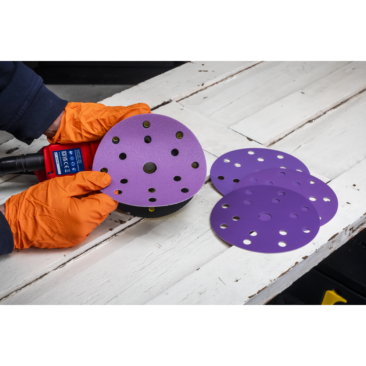 150mm Dual Action Variable Speed Palm Sander 350W/230V