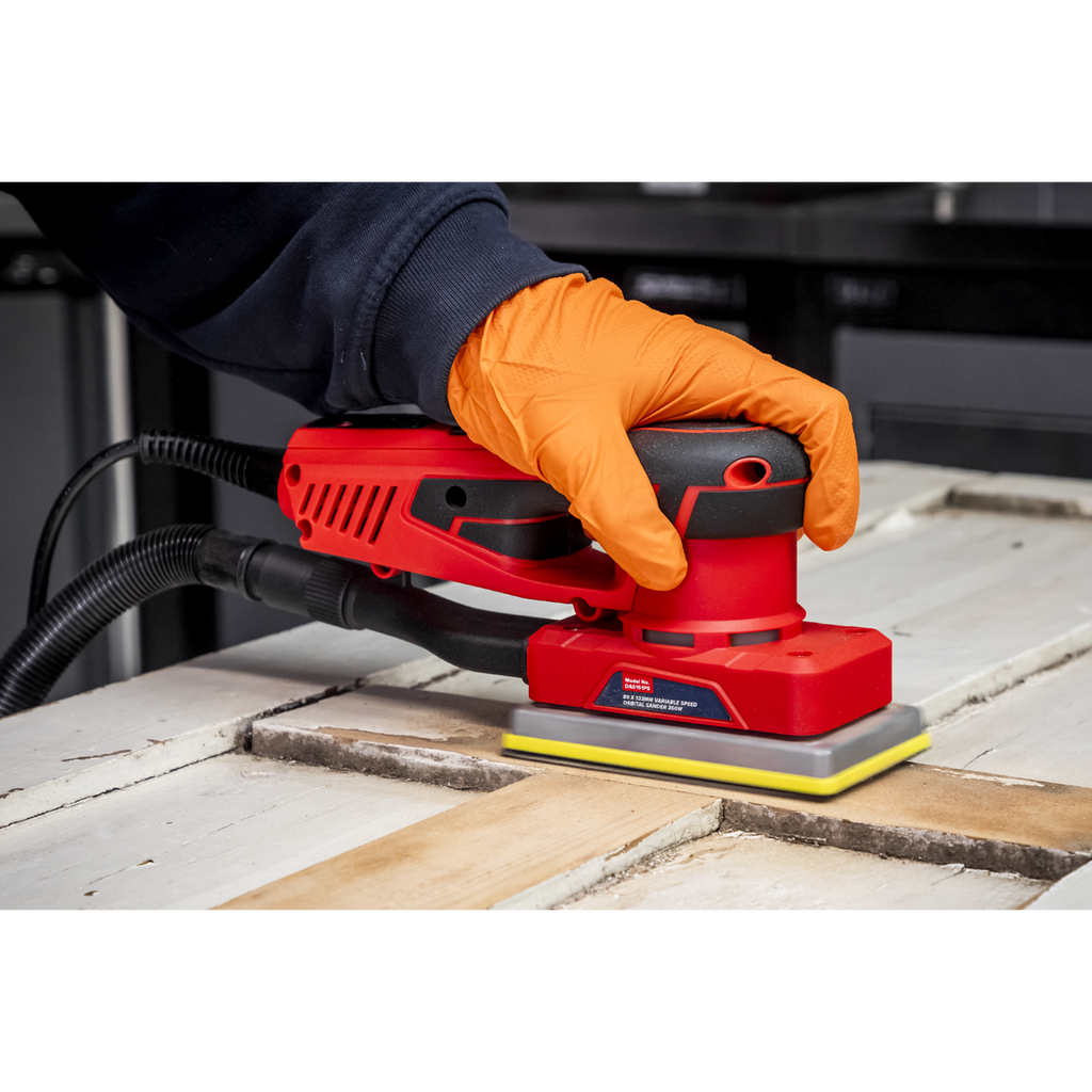 80 x 133mm Dual Action Variable Speed Brushless Sander 350W/