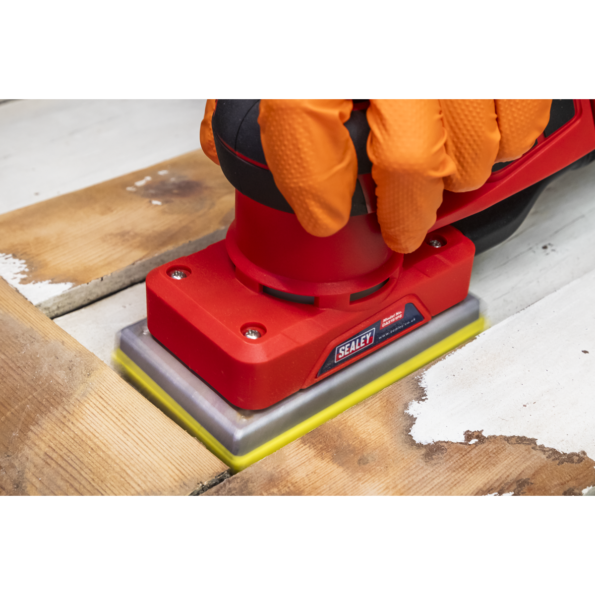 80 x 133mm Dual Action Variable Speed Brushless Sander 350W/